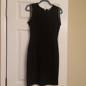 Love...Ady Little Black Dress with Leather Trim